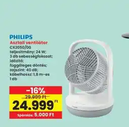Interspar PHILIPS Asztali ventilátor CX2050/00 ajánlat