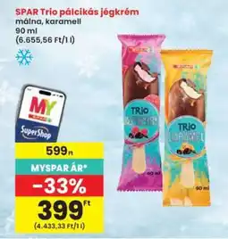 Interspar SPAR Trio pálcikás jégkrém ajánlat