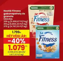 Interspar Nestlé Fitness gabonapehely és granola ajánlat