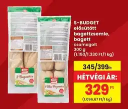 Interspar S-BUDGET elősütött bagettszemle, bagett ajánlat