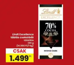 Interspar Lindt Excellence táblás csokoládé ajánlat