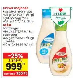 Spar UNIVER﻿﻿ Majonéz ajánlat