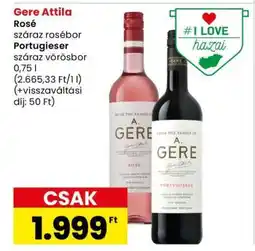 Spar Gere Attila Rosé és Portugieser ajánlat