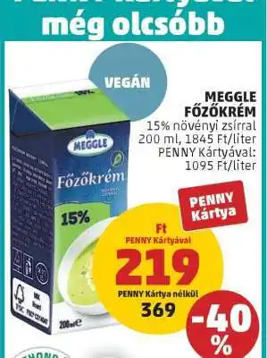 PENNY Meggle Főzőkrém ajánlat