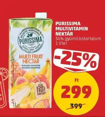 PENNY PURISSIMA MULTIVITAMIN NEKTÁR ajánlat