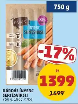 PENNY DÁRDÁS ÍNYENC SERTÉSVIRSLI ajánlat