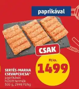 PENNY Sertés-marha csevapcsicsa ajánlat
