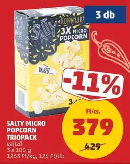 PENNY Salty Micro Popcorn Triopack ajánlat