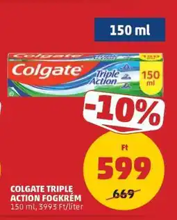 PENNY Colgate Triple Action Fogkrém ajánlat