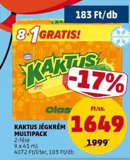 PENNY Kaktus jégkrém multipack ajánlat