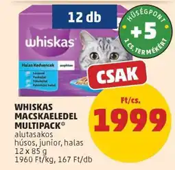 PENNY Whiskas Macskaeledel Multipack ajánlat