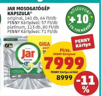 PENNY Jar mosogatógép-kapszula ajánlat