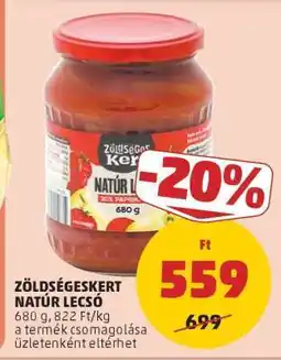 PENNY Zöldségeskert Natúr Lecsó ajánlat