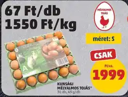 PENNY KUNSÁGI MÉLYALMOS TOJÁS ajánlat