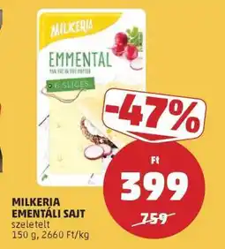 PENNY Milkeria Emmentáli sajt ajánlat