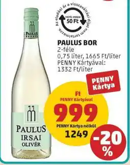 PENNY PAULUS BOR ajánlat