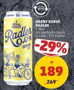 PENNY ARANY KORSÓ RADLER ajánlat
