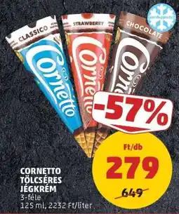 PENNY CORNETTO Tölcséres jégkrém ajánlat