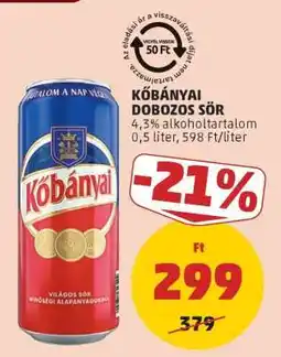 PENNY Kőbányai Dobozos Sör ajánlat