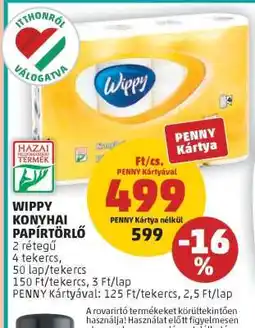 PENNY Wippy Konyhai Papírtörlő ajánlat