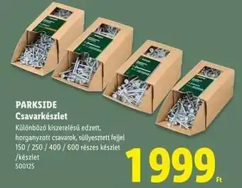 PARKSIDE Csavarkészlet