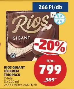PENNY RIOS GIGANT JÉGKRÉM TRIOPACK ajánlat