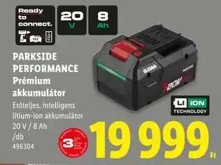 Parkside Performance Prémium akkumulátor