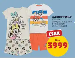 PENNY Gyerek pizsama ajánlat