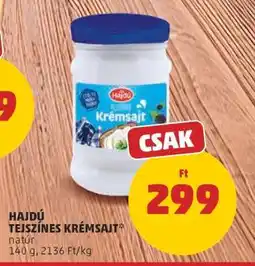 PENNY Hajdú Tejszínes Krémsajt ajánlat