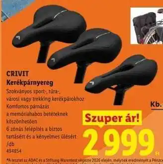 CRIVIT Kerékpárnyereg