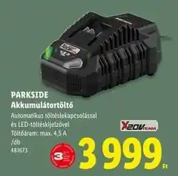 Lidl PARKSIDE Akkumulátortöltő ajánlat