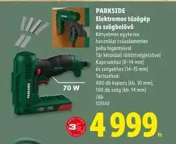 Lidl PARKSIDE Elektromos tűzőgép és szögbelövő ajánlat