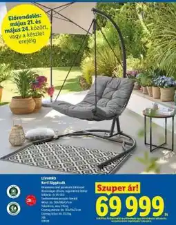 Lidl LIVARNO Kerti függőszék ajánlat