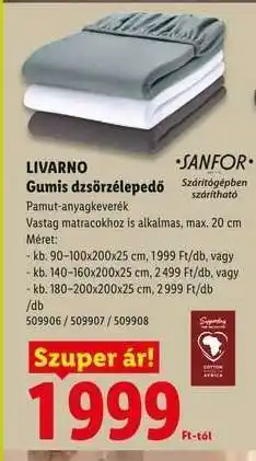 Lidl Livarno Gumis dzsörzélepedő ajánlat