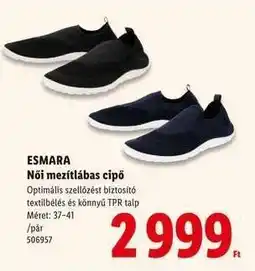 Lidl ESMARA Női mezítlábas cipő ajánlat