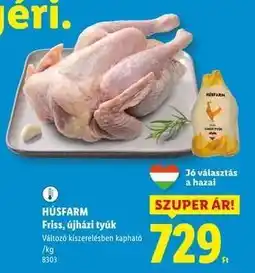 Lidl HÚSFARM Friss, újházi tyúk ajánlat