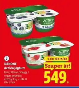 Lidl DANONE ACTIVIA Joghurt ajánlat