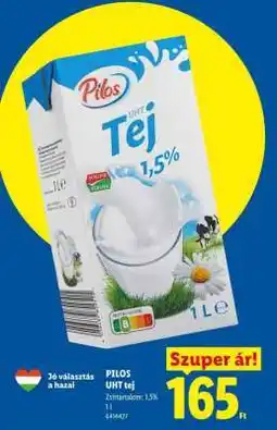 Lidl Pilos UHT tej ajánlat