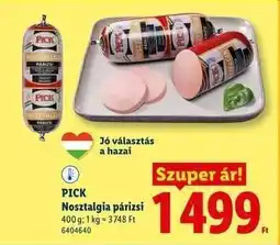 Lidl PICK Nosztalgia párizsi ajánlat