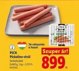 Lidl PICK Pickolino virsli ajánlat