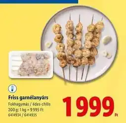 Lidl Friss garnélanyárs ajánlat