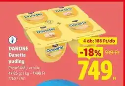 Lidl Danone Danette puding ajánlat