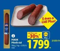 Lidl Pikok Piknik rúd ajánlat