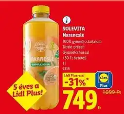 Lidl SOLEVITA Narancslé ajánlat