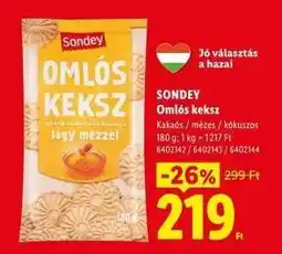 Lidl SONDEY Omlós keksz ajánlat