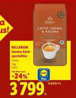 Lidl BELLAROM Szemes kávé-specialitás ajánlat