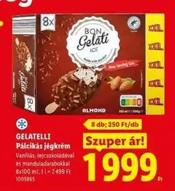 Lidl GELATELLI Pálcikás jégkrém ajánlat