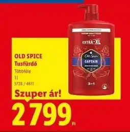 Lidl OLD SPICE Tusfürdő ajánlat