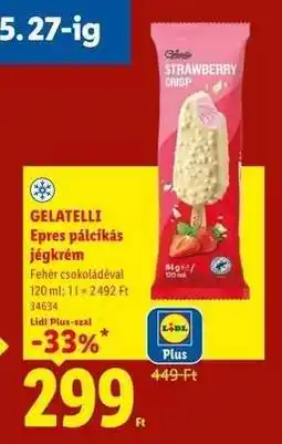 Lidl GELATELLI Epres pálcikás jégkrém ajánlat