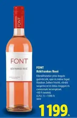 Lidl FONT Kékfrankos Rosé ajánlat